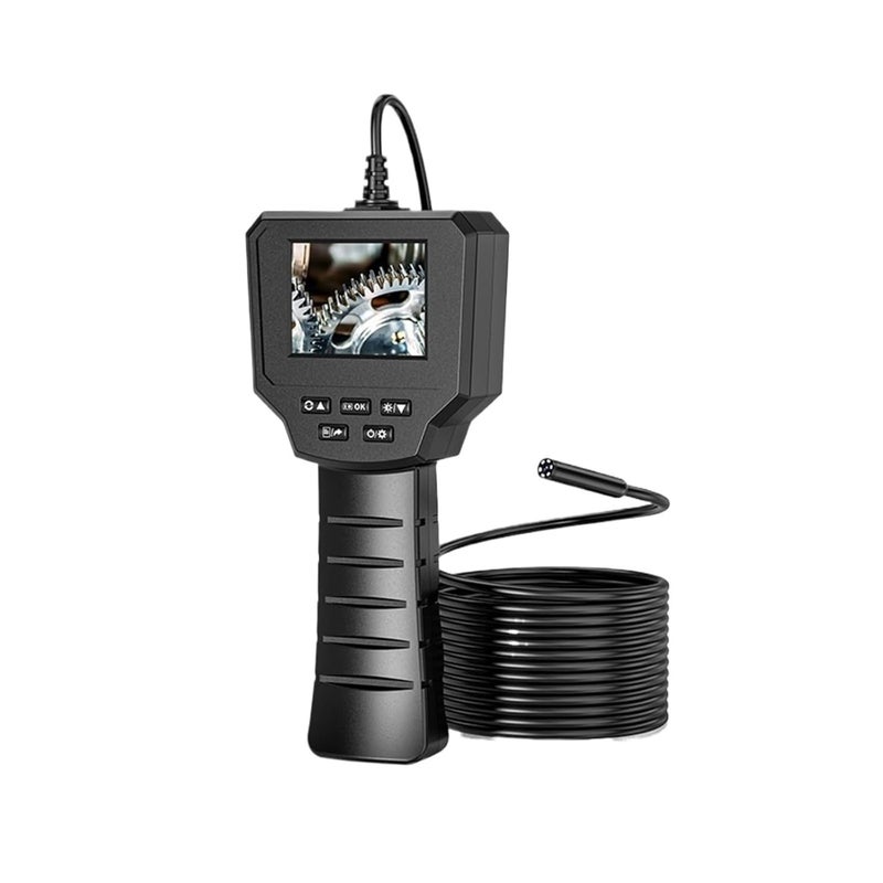 Borescope, Industrial Endoscope Handheld High-Definition Screen Car Inspection Instrument Pipeline Tool Probe - Image 1