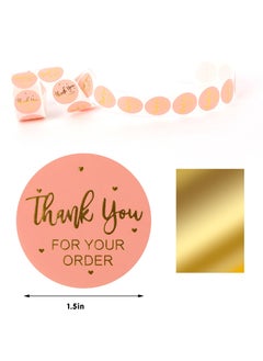 Thankyou label stickers 2 roll 1000 pieces 1.5 inch pink color for gift envelope seals and small business - pzsku/Z34649E8A86271012837AZ/45/_/1658249964/11252c9f-ae8c-40a8-94c3-0c92ae327555