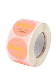 Thankyou label stickers 2 roll 1000 pieces 1.5 inch pink color for gift envelope seals and small business - pzsku/Z34649E8A86271012837AZ/45/_/1658249964/ed9d7cf4-00b1-4cb5-90e6-aa2ef7c6076a