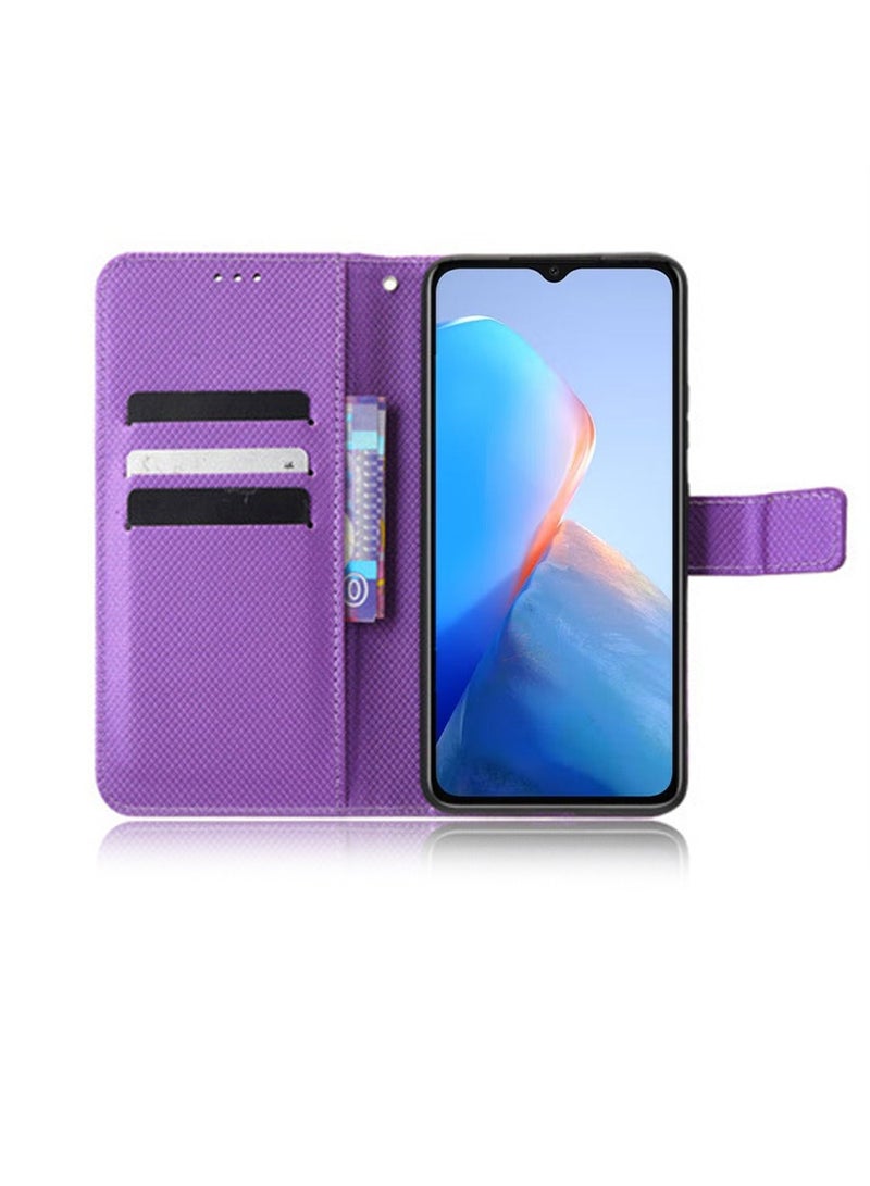 Infinix SMART 7 HD 4G Phone Case Cover with Full Body Camera Len Protector PU Leather Wallet Card Holder Shockproof Protective Back Cover with Release Hand Phone Holder Daily Video Kickstand  - Image 2