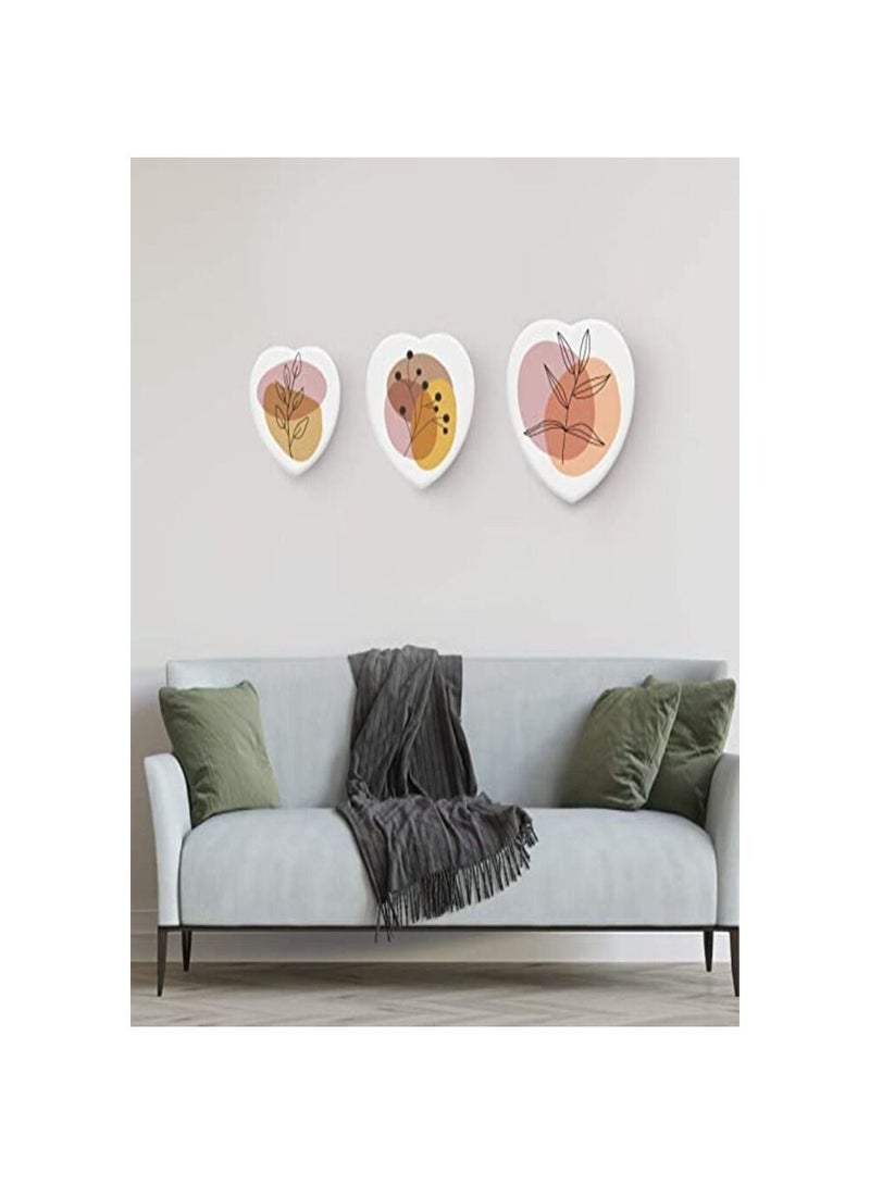 فينيكس 6 قطع قماشية مشدودة على شكل قلب من PHOENIX - 8، 10، 12 بوصة القطر (2 لكل منهما) - 100% قطن، 100 أوقية لوحة قماشية فنية خالية من الحمض بيضاء جاهزة للزيت والأكريليك، فن الصب والديكور - Image 5