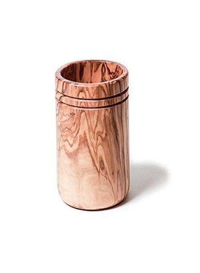 Berard Olive Wood Handcrafted Utensil Canister - Image 2