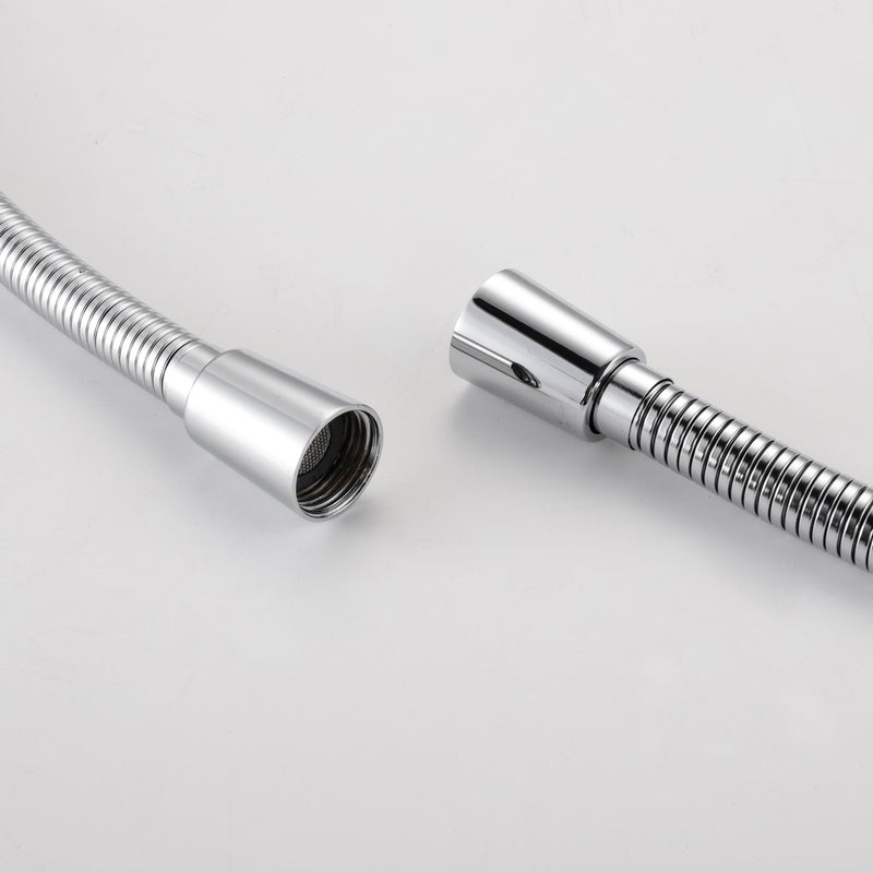 KES Brass Shower Head Hand-Held Shower Wand Handheld Shower Head with 1.5-Meter Long Hose Square Style Handheld Shower Holder for Bathroom Showering System Contemporary Polished Chrome, LP135-CH - Image 5