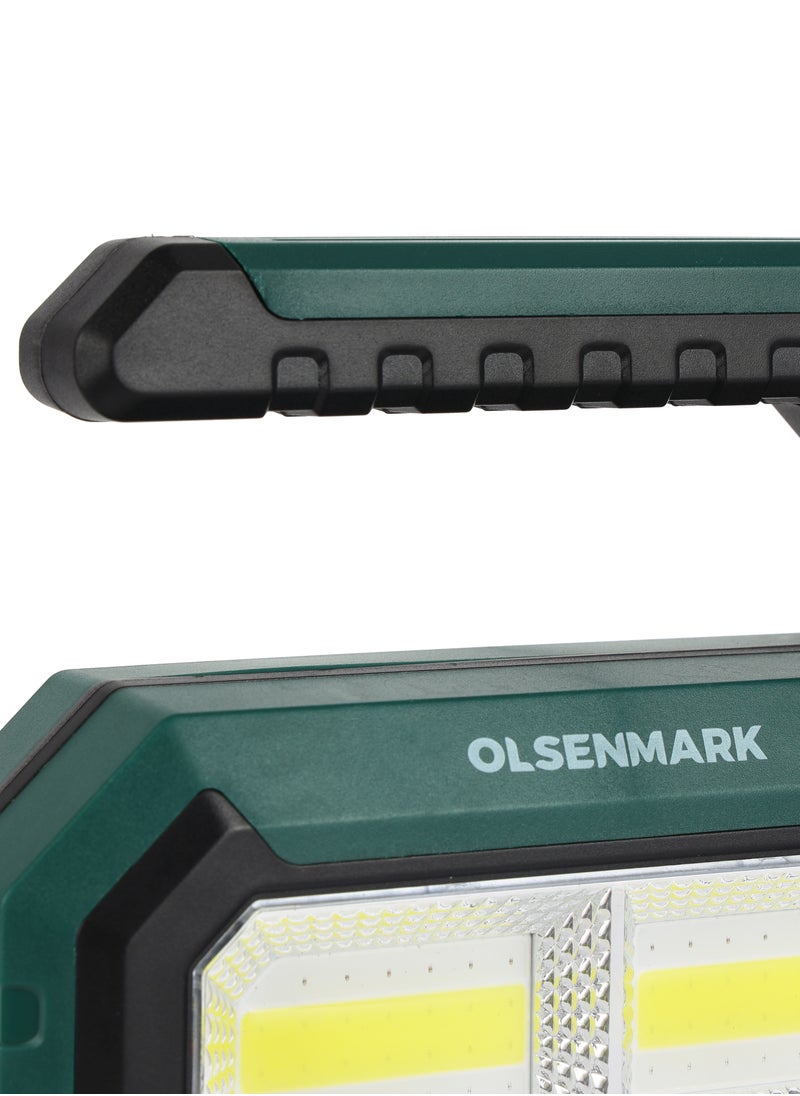Olsenmark - Olsenmark COB LED Light with Solar- OME2840, Advanced Technology, Efficient Performance, Convenient Charging and Double Flashlight Design, 9 Hours Continuous Working - Image 1