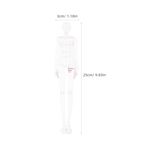 ULTNICE 4pcs Plastic Drawing Template Ruler Set Woman Sewing Patterns Curve Rulers Sketching Templates Ruler for Women Sewing Patchwork - Image 4