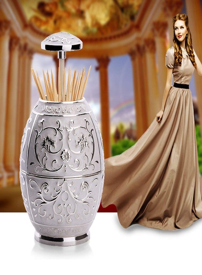 VANTIYAUS Toothpick Holder, Jeweled Royal Vase Toothpick Holder for Medieval or Kitchen Table Decor Sculptures As Decorative Toothpick Case Gifts - Image 2