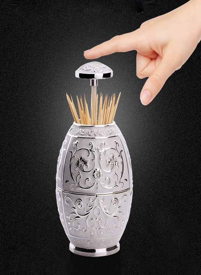 VANTIYAUS Toothpick Holder, Jeweled Royal Vase Toothpick Holder for Medieval or Kitchen Table Decor Sculptures As Decorative Toothpick Case Gifts - Image 4