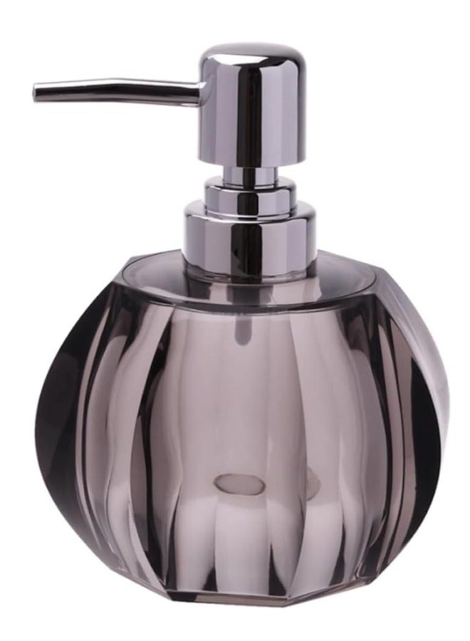 FALMER Acrylic Soap Dispenser Pump for Bathroom and Kitchen, Refillable Hand Washing (180ml Capacity - Black) Anti-break - Image 1