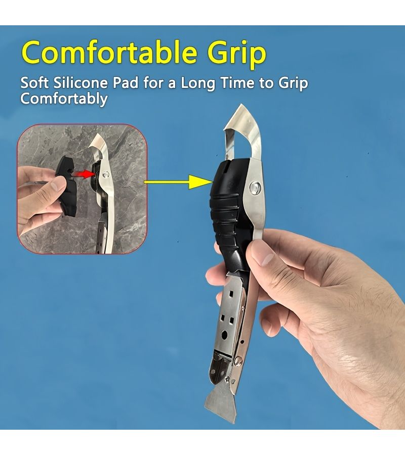 Stainless Steel Caulking Remover Tool Kit 4 in 1 for Bathroom Kitchen Floor Seal - Image 2