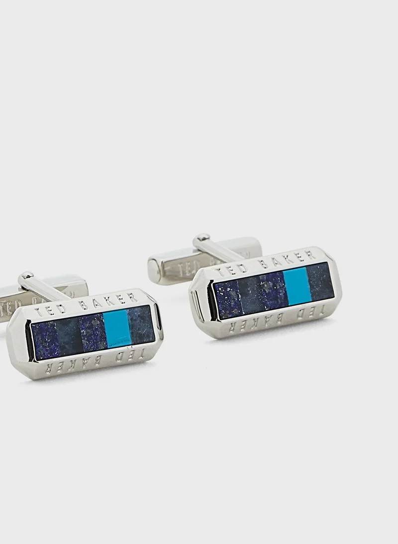 Ted Baker Preshus Semi Precious Stone And Shell Cufflinks