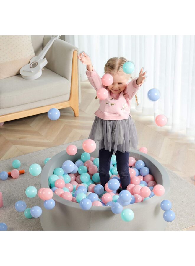 100PCS Ball Pit Balls for Toddlers, Crush Proof Plastic Toy Balls for Ball Pit, Children's Pool Water Toys, Macaron Ocean Balls for Play Tent - Image 5