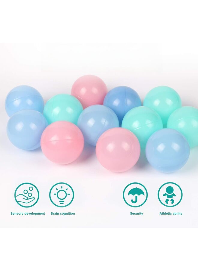 100PCS Ball Pit Balls for Toddlers, Crush Proof Plastic Toy Balls for Ball Pit, Children's Pool Water Toys, Macaron Ocean Balls for Play Tent - Image 4