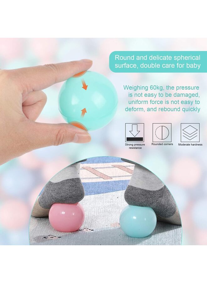 100PCS Ball Pit Balls for Toddlers, Crush Proof Plastic Toy Balls for Ball Pit, Children's Pool Water Toys, Macaron Ocean Balls for Play Tent - Image 3