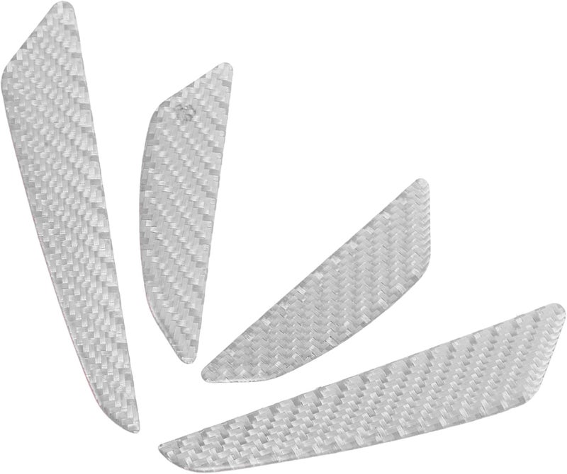 Silver 4Pcs Car Door Protector Scratch Bumper Strip Easy Installation for Cars Trucks SUVs - Image 1