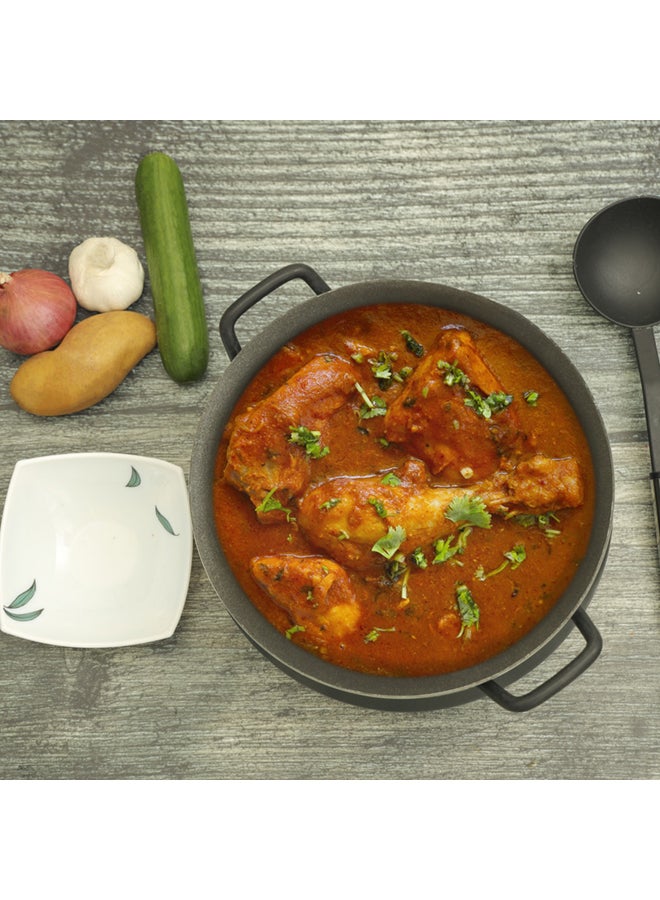 Royalford Nonstick Handi Casserole With Lid Black 26cmcm - Image 2