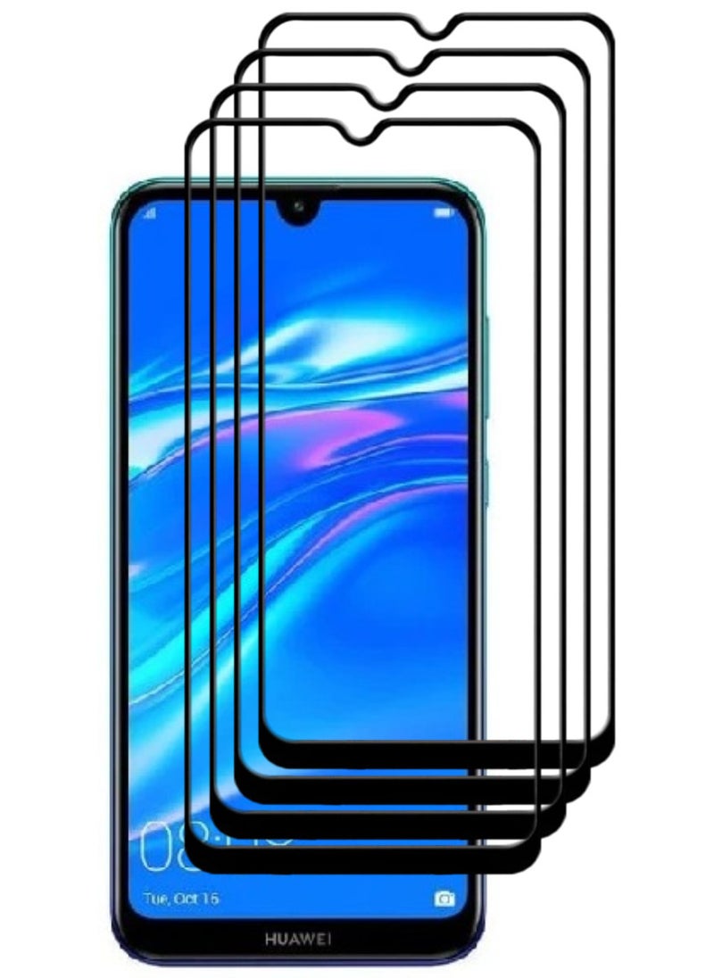 ACLIX 4 Pieces Antistatic ESD Dustproof Premium Quality High Definition Tempered Glass Screen Protector Designed For Huawei Y7 (2019) - Image 1