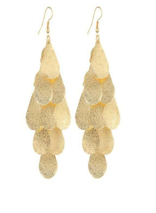 SALTY Anti Tarnish Nightclub Exaggerated Tassel Drop Earrings Set for Women | Stylish Fashion Jewellery | Accessories for Girls | Minimal Jewelry | Ideal for Gifting | Marriage, Birthday | Gift for Valentine Day - Image 1