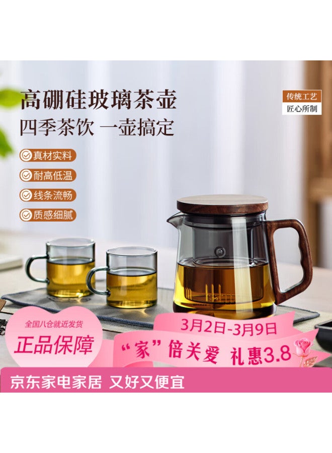 Niye Glass Tea Set  New Teapot And Teacup Kung Fu Tea Set Office Home Brewing Pot - Image 1