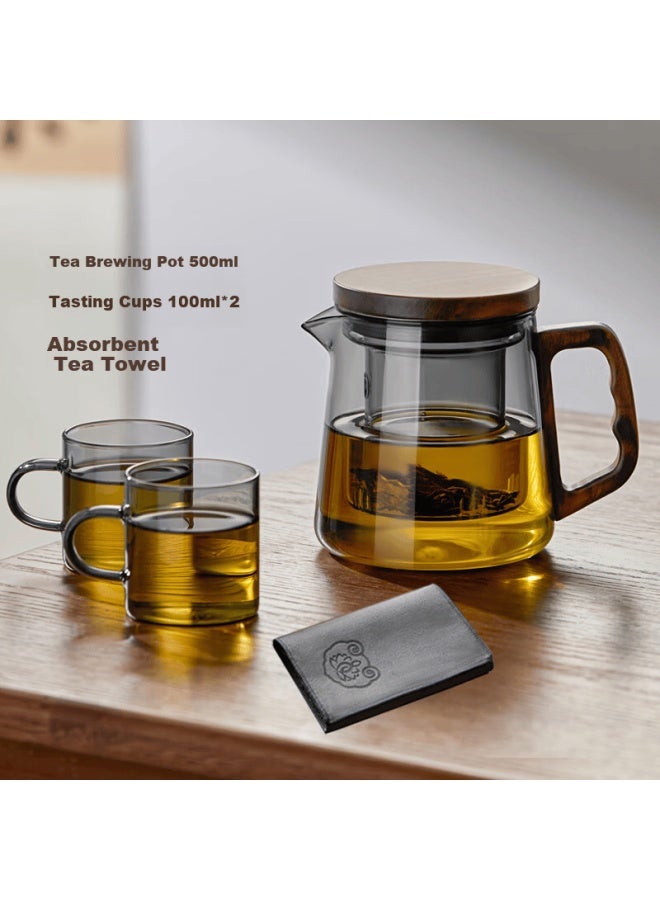 Niye Glass Tea Set  New Teapot And Teacup Kung Fu Tea Set Office Home Brewing Pot - Image 3