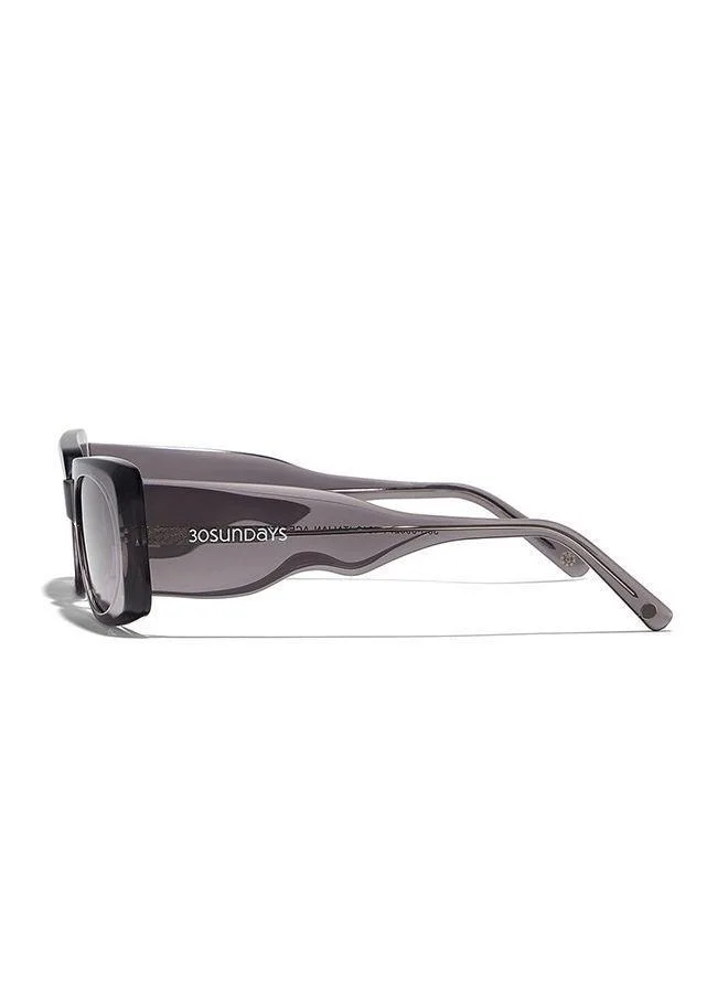 30Sundays 30Sundays PIPER,Women Sunglasses, Rectangle Sunglasses, UV Protection: UV400 (Gray,Purple)