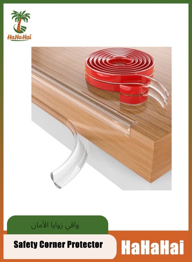 هاهاهاي (3Mx1.5CM) سيليكون PVC واقيات الحواف والزوايا،السلامة حامي الزاوية،الجداول حراس الزاوية سلامة الطفل، لينة سيليكون الوفير قطاع لزوايا حادة من خزائن الجداول الأدراج - Image 2