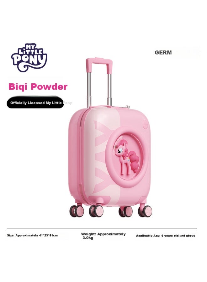 Germ My Little Pony Official Children's Luggage, Girl's Carry-on Suitcase, Baby Travel Case, Cute Trolley Suitcase, Biji Pink - Image 1