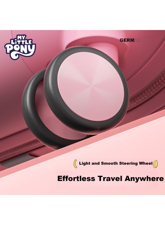 Germ My Little Pony Official Children's Luggage, Girl's Carry-on Suitcase, Baby Travel Case, Cute Trolley Suitcase, Biji Pink - Image 5