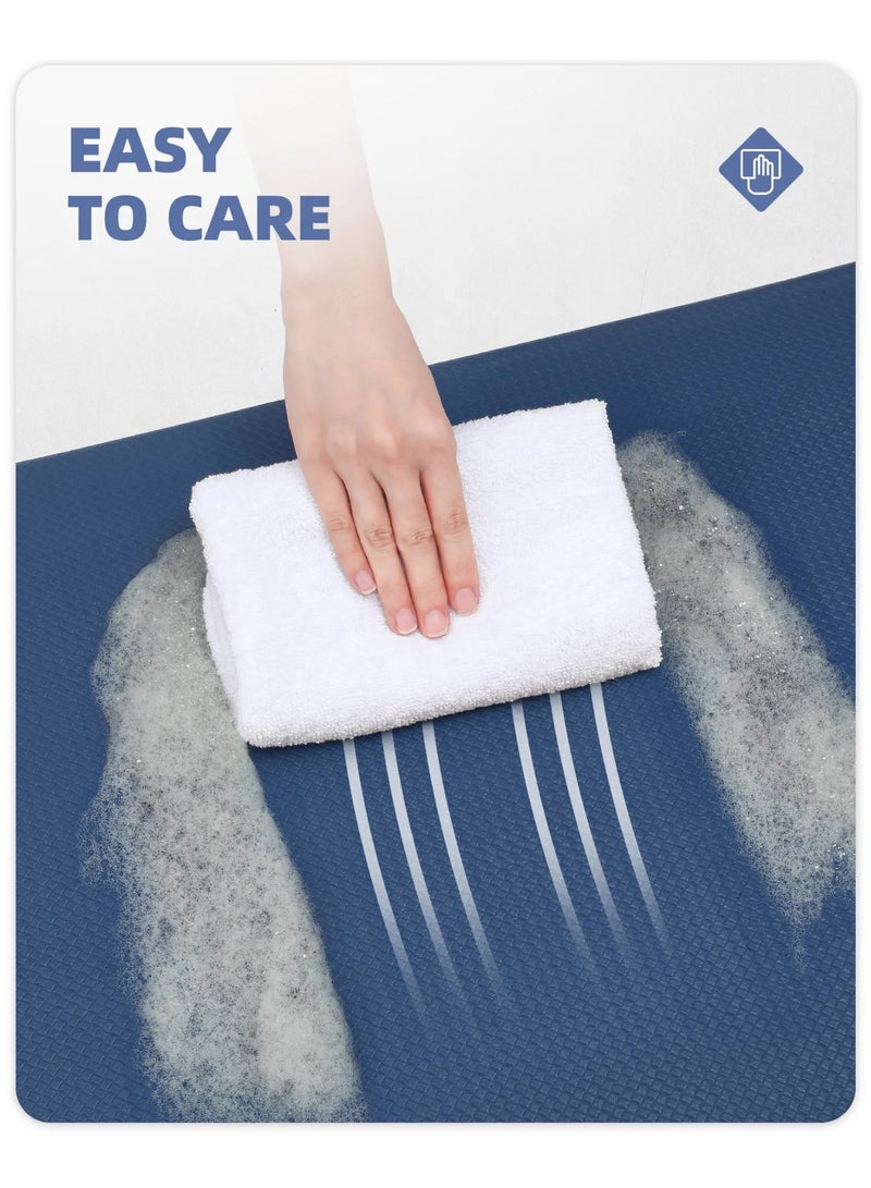 Next Vogue Ours To Yours Cushioned Anti-Fatigue, 2 Piece Set, Kitchen Mat, Non Skid Waterproof Comfort Standing Kitchen Mats 120cmx44cm and 75cmx44cm (Blue, 120cmx44cm) - Image 5