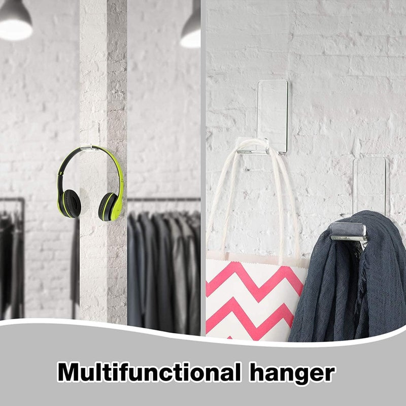 Anistuff Headphone Hanger Headphone Hook Headset Holders Headphone Wall Mount with Adhesive Tape Headset Acrylic Holder Mount for Purpose Game Headphones Set of 4 Pcs - Image 3