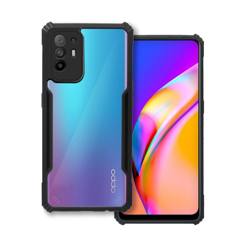 Plus 360 Degree Protection Black Border Back Cover for Oppo F19 Pro+ 5G (Oppo F19 ProPlus 5G) - Black - Image 5