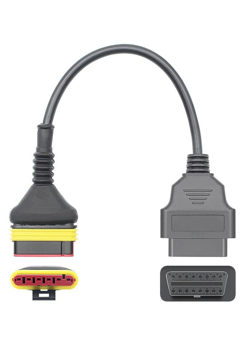 OBD2 6-pin Diagnostic Code Reader Adapter Scanner Cable For Benelli Motorcycle Diagnostic - Image 2