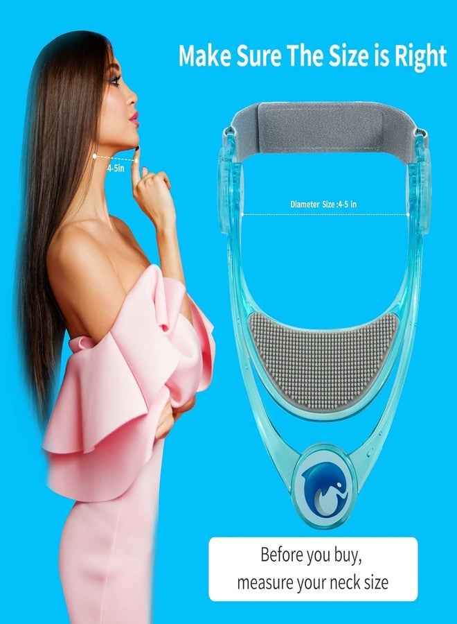 Delzon 360° Adjustable Neck Collar - Neck Support with Stretcher | Cervical Collar Made of Plastic for Correcting Forward Head Posture and Relieving Neck Pain - Image 3