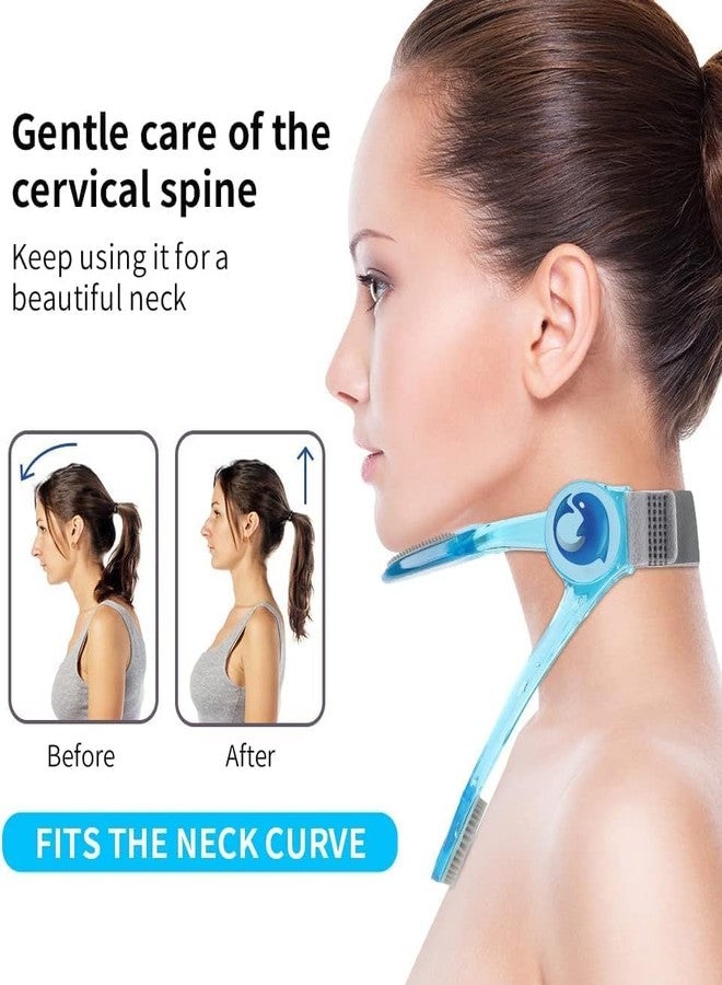 Delzon 360° Adjustable Neck Collar - Neck Support with Stretcher | Cervical Collar Made of Plastic for Correcting Forward Head Posture and Relieving Neck Pain - Image 2