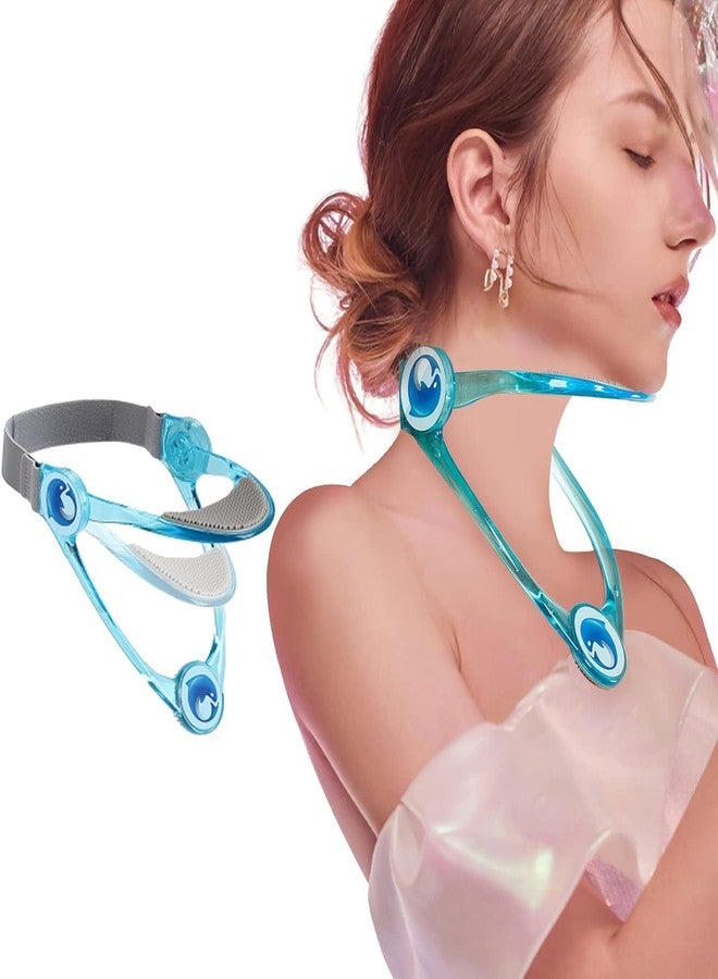 Delzon 360° Adjustable Neck Collar - Neck Support with Stretcher | Cervical Collar Made of Plastic for Correcting Forward Head Posture and Relieving Neck Pain - Image 1