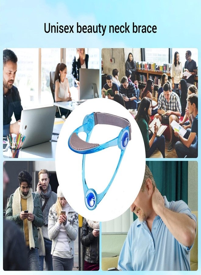 Delzon 360° Adjustable Neck Collar - Neck Support with Stretcher | Cervical Collar Made of Plastic for Correcting Forward Head Posture and Relieving Neck Pain - Image 5