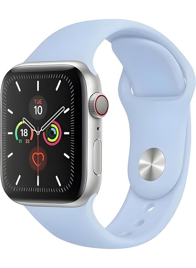 Silicone Band for Apple Watch Series 2/3/4/5/6/7SE 42mm 44mm 45mm 49mm - Image 1