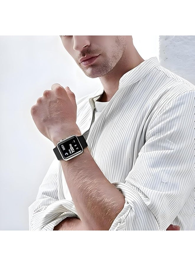 Silicone Band for Apple Watch Series 2/3/4/5/6/7SE 42mm 44mm 45mm 49mm - Image 3