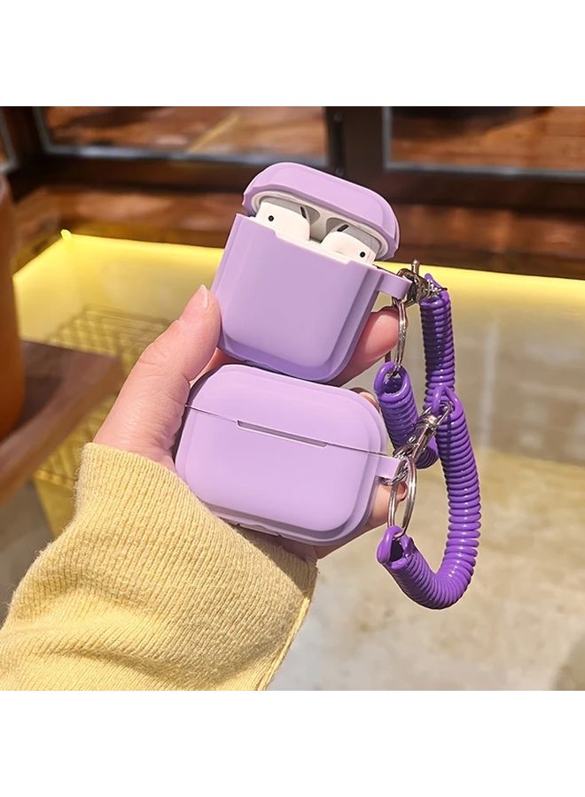 Black Protective Case with Wrist Strap for Airpods Pro 2 - Image 2