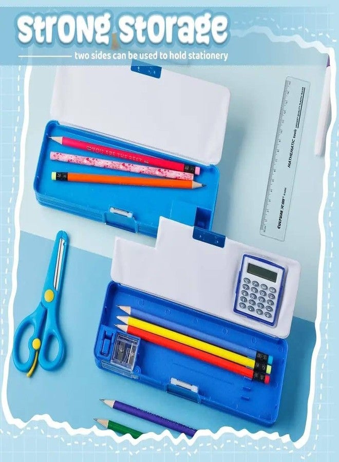 Avenn Magnetic Pencil Box with Calculator and Dual Sharpener, Sports and Dinosaur Theme, Multi Functional Compass Case for Boys and Girls - Multicolor - Image 3