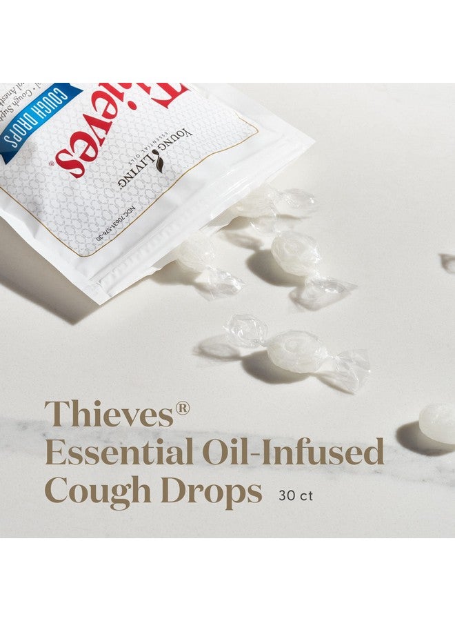 Young Living Thieves Cough Drops | 30 Ct. | Cinnamon, Menthol, Lemon, Clove, Eucalyptus, Rosemary, And Peppermint Essential Oils | Cough Suppressant | Cooling Nasal Relief With Thieves Oil & Stevia - Image 4