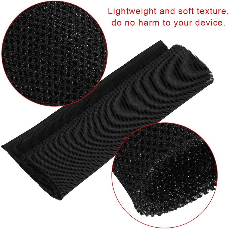 klarako Speaker Cloth Stereo Grill Mesh Fabric, Speaker Grill Cloth Stereo Mesh Fabric Dustproof Speaker Mesh Cloth Protective Grille Cover for Stereo Audio Speaker Repair 140cm x 50cm(Black) - Image 2