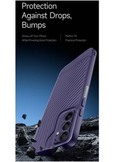 Gear4 Samsung Galaxy A16 5G 2024 Gear4 Soft Liquid Silicone with Wavey Texture Case Cover - Eggplant Purple  - Image 3