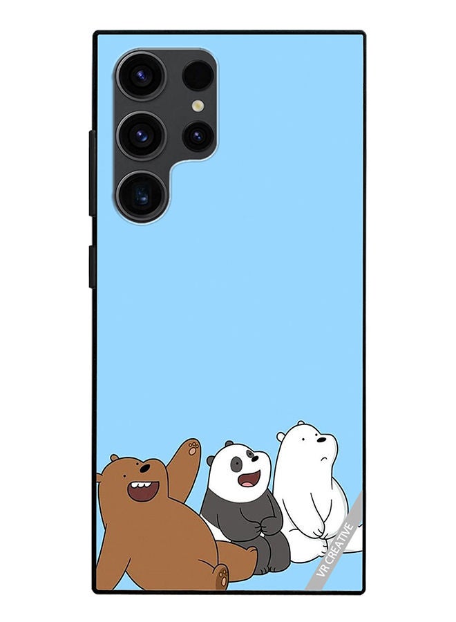 VR CREATIVE Protective Case Cover For Samsung Galaxy S23 Ultra 5G 3 Cute Teddy Design Multicolour - Image 1