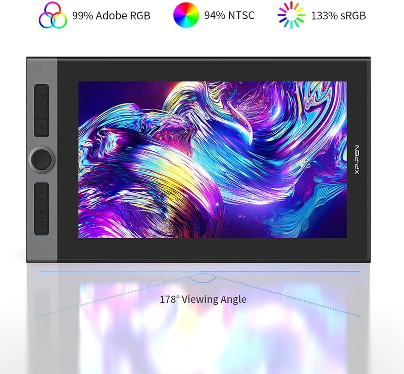 XPPen Artist Pro 16 Graphic Tablet Monitor with X3 Smart Chip Pen Tablet Drawing Monitor 15.4 inch 133% s RGB for Windwos mac (Excluding Power plug,Adaptor) - Image 5