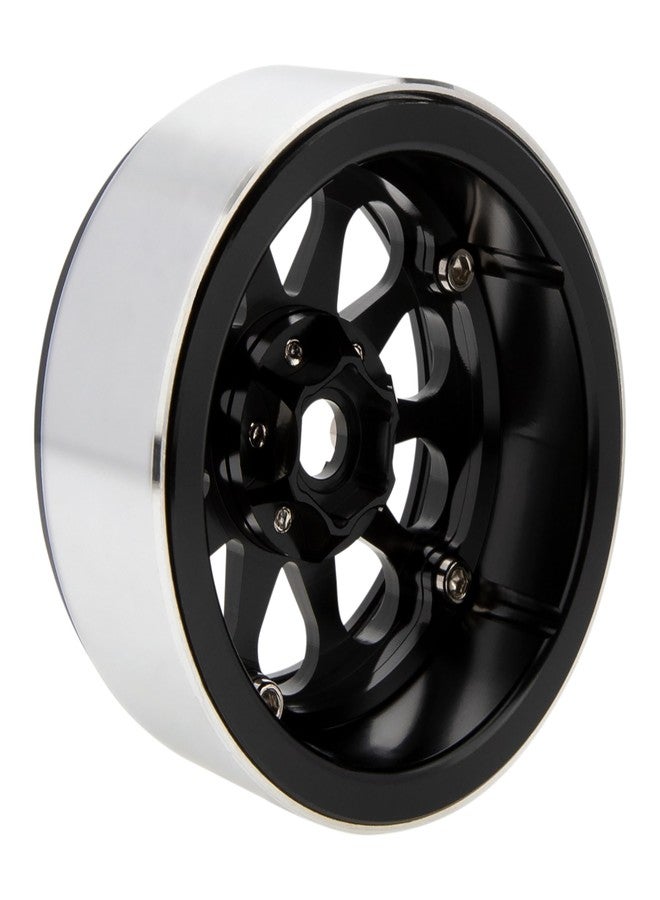MEUS RACING عجلات MEUS RACING 2.2 Beadlock ذات حواف عميقة لسيارات Axial SCX10 Traxxas TRX4 Vanquish VS4-10 Redcat Gen8 1/10 RC Crawler Upgrades (أسود) - Image 5