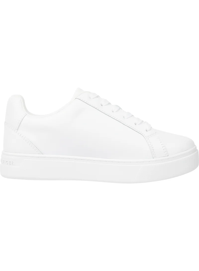 TOMMY HILFIGER Enamel Flag Leather Court Sneakers