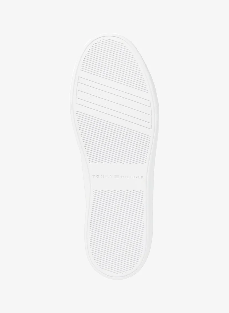 Tommy Hilfiger  Enamel Flag Leather Court Sneakers for Women | Best Price UAE