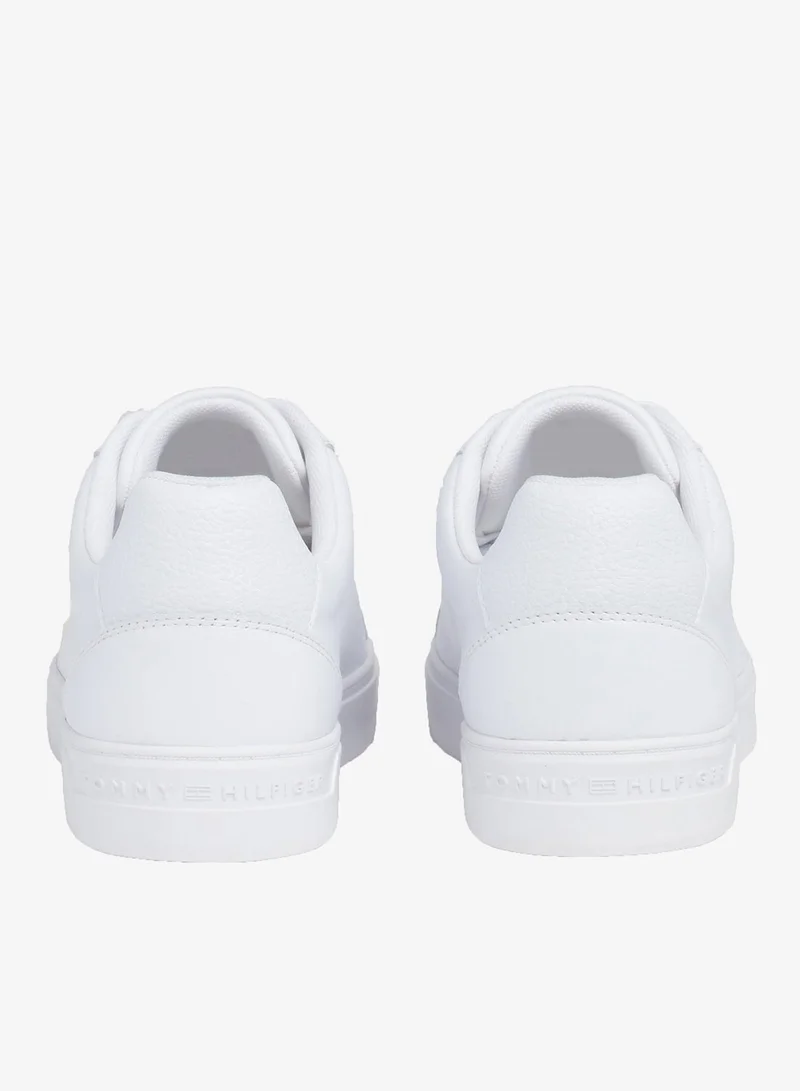 Tommy Hilfiger  Enamel Flag Leather Court Sneakers for Women | Best Price UAE