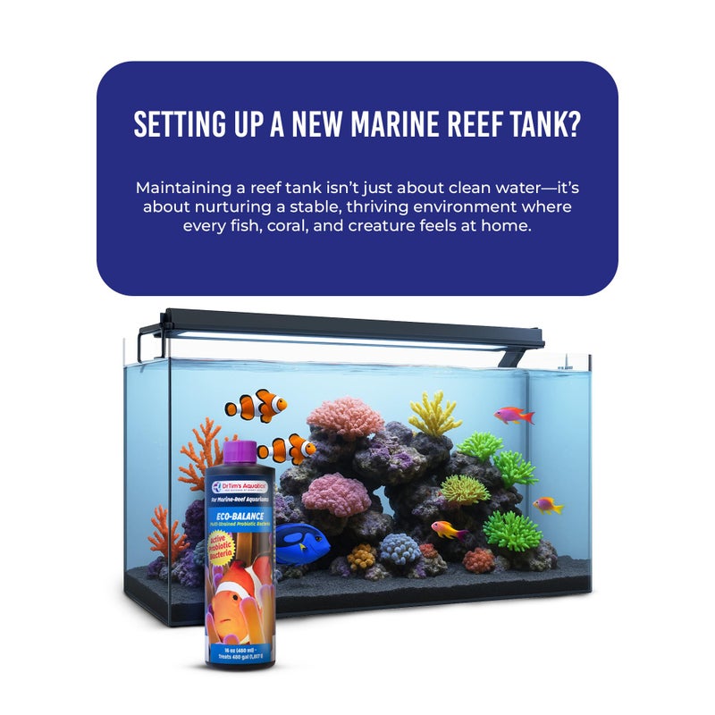 DrTim's Aquatics Reef Eco-Balance Probiotic Bacteria â€“ For Reef, Nano, Seahorse Aquaria, Fish Tanks, Aquariums â€“ Blocks Unfriendly Bacteria, Promotes Optimal Water Quality â€“ 100% Natural â€“ 16 Oz. - Image 2