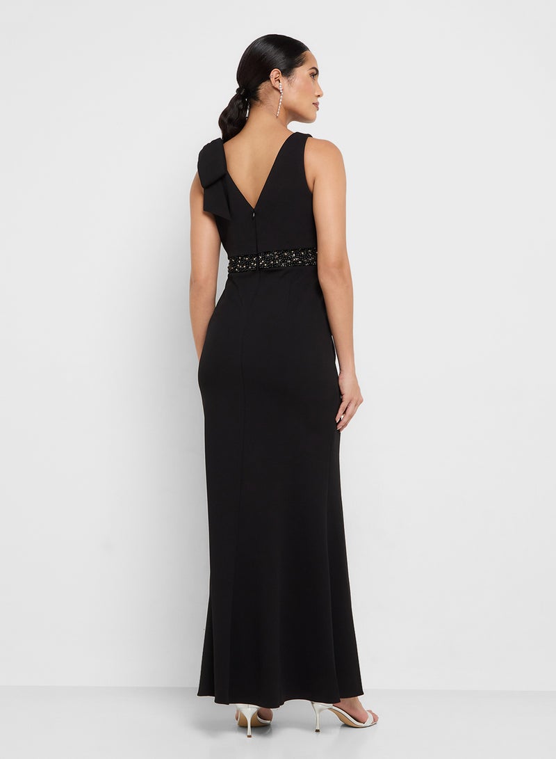 Adrianna Papell Embellished Maxi Dress - Image 2